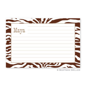Recipe Cards - Zebra