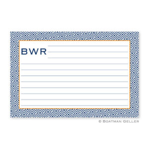 Recipe Cards - Greek Key