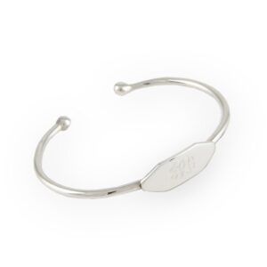 Sterling Silver Children's Hexagon Cuff