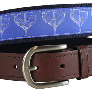 Boat Hull Leather Tab Belt