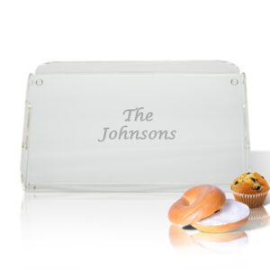 PERSONALIZED SERVING TRAY WITH HANDLES
