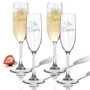 Personalized Tritan Champagne Flutes 6.5oz (Set of 4)