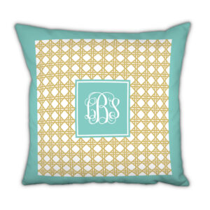Parker Border Aqua- 99Pillow